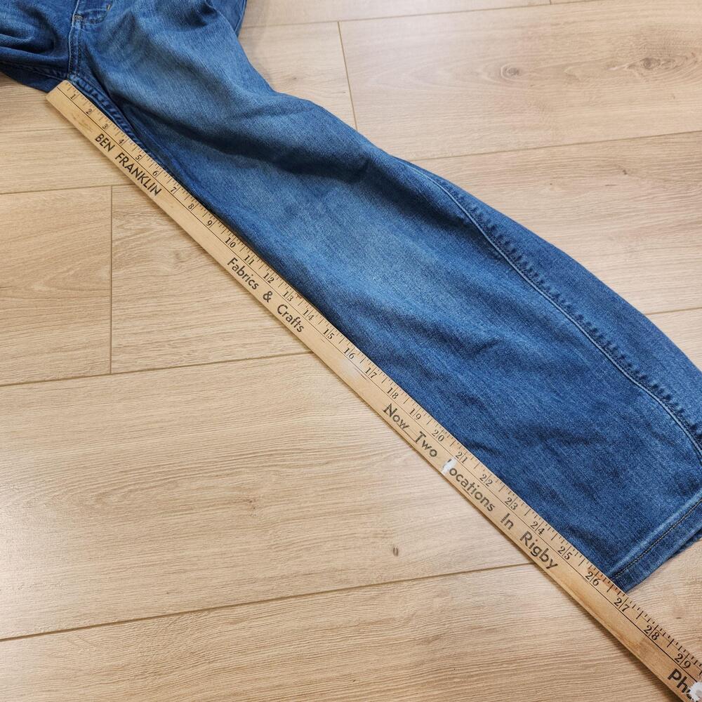 DU/ER Performance Jeans Womens 27x28 Blue Mid Rise Straight Stretch Denim Pants - Picture 9 of 11